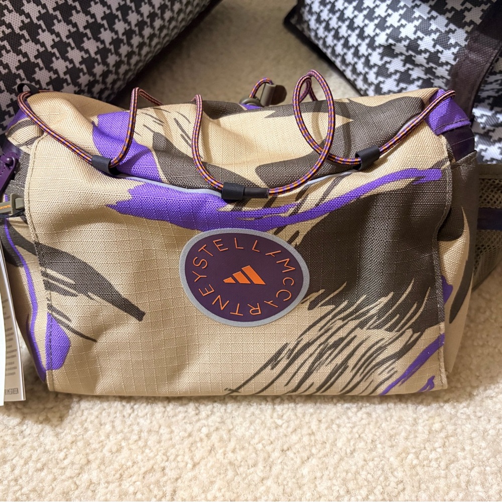 Adidas Stella McCartney Olive and Purple Crossbody Bag